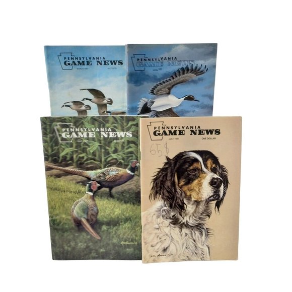 Pennsylvania Game News 4 Issues 1987 to 1991 Vintage Fish and Wildlife Magazine - Picture 1 of 7